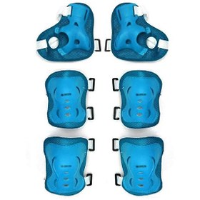 Resim Delta PRT-78 Açık Mavi Paten ve Kaykay Koruyucu Set 