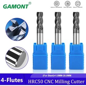 Resim 2Liyao 3.5mm Gamont HRC50 Tungsten Çelik Uçlu Değirmen 4 Flüt Düz Tabanlı Bıçak Nano Kaplama Karbür Cnc Mekanik Atölye Freze Kesici (Yurt Dışından) 