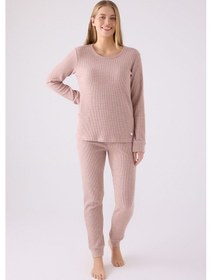 Resim Pierre Cardin Kadın Pembe Pijama Takımı Pc8922-s-v3 Pembe 