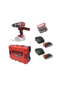 Resim Einhell TP-CD 18/80 Li Bl Solo Darbesiz Matkap Vidalama + 2 x 2.5 Ah Starter Kit Akü Çanta ve Bits Uç Dahil 