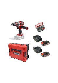 Resim Einhell TP-CD 18/80 Li Bl Solo Darbesiz Matkap Vidalama + 2 x 2.5 Ah Starter Kit Akü Çanta ve Bits Uç Dahil 