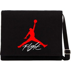Resim Air Jordan Flight Siyah Kanvas Postacı Çantası - Siyah 