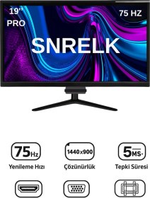 Resim Snrelk 19'' Vga- Hdmı Pro Led Monitör 