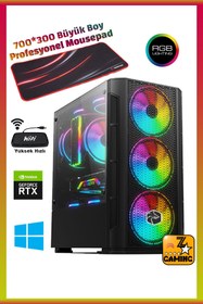 Resim Zeiron Rog X07 I3-10100f 16gb Ddr4 3200mhz 512gb M.2 Ssd+1tb Rtx3050 8gb Oyuncu Masaüstü Bilgisayar 