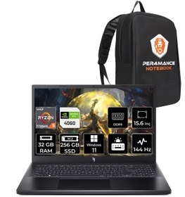 Resim ACER Nitro V15 R5-7535HS 32GB 256GB SSD RTX4060\u002F8GB 15.6'' 165Hz FHD W11H & PER4 ÇANTA 