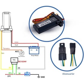 Resim ARBIX Araç Tır Minibüs Otobüs Tekne Motor Motosiklet Takip Sistemi 12V 24V Uzaktan Blokajlı IP67 Su Geçirm 