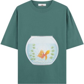 Resim The Aquarium - Hamile Oversize Tshirt - Yeşil / XL / Oversize 
