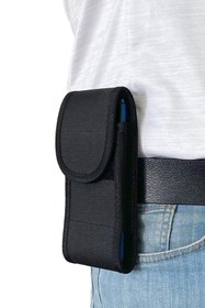 Resim Kemere Takılan Telefon Çantası Kanvas Kumaş Cırt Cırt KapaklıTaktikal Tüm Smart Telefonlara Uygun 