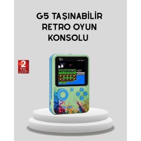 Resim Yaman Market G5 Taşınabilir Retro Game Box 500 Oyunlu Şarjlı Mini Oyun Konsolu - KB002H-6HHXL4 
