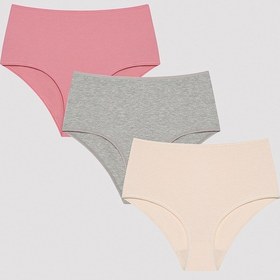 Resim Penti Soft Color 3lü Yüksek Bel Çok Renkli Slip Külot Çok Renkli 