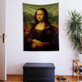 Resim Mona Lisa Duvar Örtüsü - 160 cm x 220 cm 