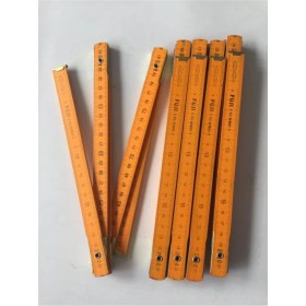 Resim Normadia Katlanır Ahşap Cetvel 1 Metre, 5'li Set, Marangoz Ölçüm Aracı 