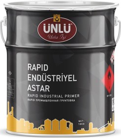 Resim Ünlü Rapid Endüstriyel Astar Gri 17 KG 
