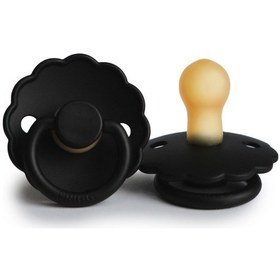 Resim Frigg Daisy Kauçuk Emzik Jet Black 0-6 Ay Siyah 