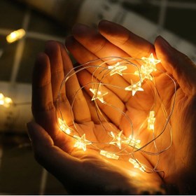 Resim CeysimAVM Yılbaşı Ağacı 3 m 2 Kademeli 20 Li Yıldız Led Gün Işığı 