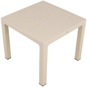 Resim Luna 90x90 Elit Rattan Masa Çölbeji Çöl beji 