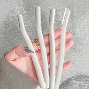 Resim 4 Parça Güvenlikli Kaş Tıraşı & Jilet Seti – Yüz ve Vücut Kılı için Uzun Saplı Dermaplaning Alet | Kadınlar İçin Kapaklı Hassas Bıçak, Evde, Salonda ve Seyahat Kullanımı İçin İdeal 