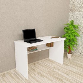 Resim Kalenderdekor1 Kalender Dekor Ellen 120 Cm Çalışma Masası Beyaz 