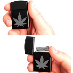 Resim Market66 Yaprak Desenli GAZLI Lazer Silinmez Resimli Çakmak Dolu Zippo Tarzı Metal Hediyelik İsim Yazılır 
