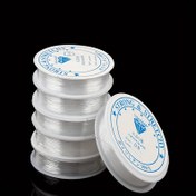 Resim Yüksek Esneklikte Kristal Boncuk İpi - DIY Takı için Şeffaf Naylon Esnek İp, Dayanıklı & Aşınmaya Dirençli 