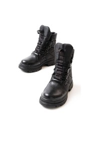 Resim Asm-083 Siyah Bağcıklı Su Geçirmez Kadın Kar Botu-a Siyah Cilt Siyah 