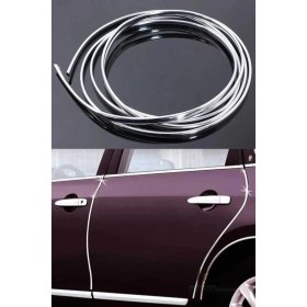 Resim Tiger Marketing 5 mm 3D Dekoratif Krom Nikelaj Şerit Çıta Panjur Şerit 5 Metre 