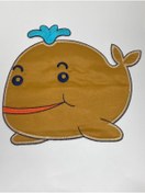 Resim karantuhafiye Bebek Battaniye Aplikesi / Bebek ve Çocuk Aplikesi / Büyük Boy Balık 