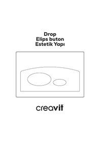 Resim Creavit Drop Beyaz Kumanda Paneli GP2001.00 Beyaz 