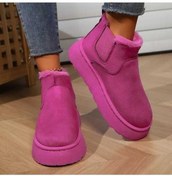 Resim Ebitda Kadın Kışlık Pembe Peluş Suni Kürk Astarlı Pvc Taban Kar Botu Pembe 