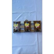 Resim Ahşap Bardak Anahtar Askılığı 