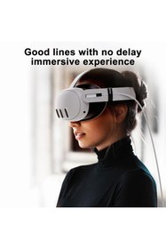 Resim Coverzone VR Link Kablosu EX-1 - Oculus Quest Uyumlu, 5m, USB-C, Yüksek Hızlı, PC Bağlantı, VR Oyun İçin 