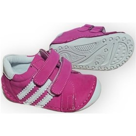 Resim Nino Kids Bebek Fuşya Hakiki Deri Ilk Adım Ayakkabı Fuşya 