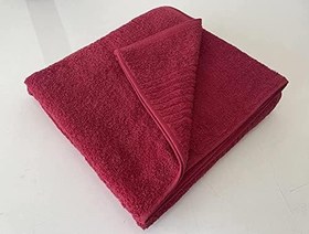 Resim DEKADRON Ekstra Büyük Boy Banyo Havlusu, %100 Pamuklu Türk Havluları, Maksimum Yumuşaklık ve Emici Banyo Çarşafı, Ağır Ağırlık 1000 Gram 35 Oz (Kırmızı 4 Adet) 