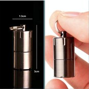 Resim Omeniv Omeniv Minyatür Benzinli Çakmak Antrasit Kolye Anahtarlık Outdoor 