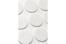 Resim Kacar Home 20 mm Yapışkanlı Koltuk Mobilya Ayak Keçesi Masa Sandalye Keçesi Zemin Koruyucu Keçe Beyaz 48 Adet 