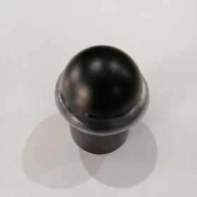 Resim Güzel Metal Metal Mat Siyah Kapı Arkası Yer Tamponu - Kapı Stoperi 