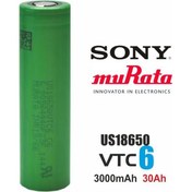 Resim Sony 18650 VTC6 Li-ion Şarj Edilebilir Pil 3000mAh 3.7V – Uzun Ömürlü, Yüksek Akım Kapasiteli ve Güvenilir Performans 