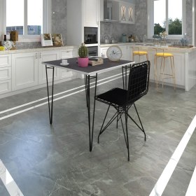 Resim Kenz Life Knsz Masa Sandalye Takımı HEM75MAZLUM Grisyh 060*060 Sm 1 Sandalye Syhsyh Sırt Minderli 
