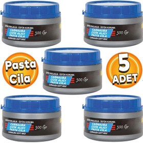 Resim Pasta Cila Parlatma Oto Pastası El Makina Çizik Giderici 300 Gr 5 Adet 