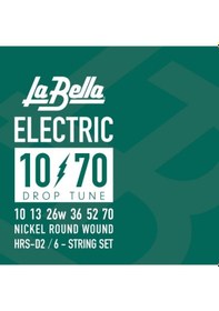 Resim La Bella Elektro Gitar Teli D Drop 10-70 Hrs-d2 