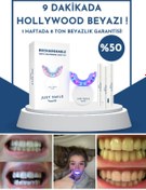 Resim JustSmile Çift Led Işık Teknolojisi Ile Diş Beyazlatma Kiti 32 Led 3 Adet Diş Beyazlatıcı Jel/kalem 