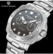 Resim Pagani Design Erkek 200m Su Geçirmez Çelik Saat Otomatik Mekanik Saat 41mm Safir Kristal Cam Gri 