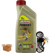 Resim Castrol Power 1 4t 10w-40 1litre 4 Zamanlı Motosiklet Yağı X12 