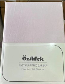 Resim Özdilek Colurist Lastikli Fitted Çift Kişilik Çarşaf Takımı 180 X 200 +30 Cm 30 Cm Yükseklik Pudra Çok Renkli 