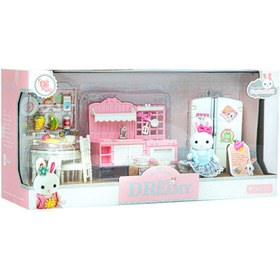 Resim Bay Dreamy Bay Dreamy Mini Tavşan Büyük Mutfak Oyun Seti 