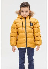 Resim Benittokids Erkek Çocuk Natürel Kürklü Mont 51289 Hardal 
