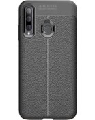 Resim Microcase Huawei P30 Lite Leather Serisi TPU Silikon Kılıf - Siyah 