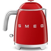 Resim Smeg 50's Style KLF05 800 ML 1400 W Mini Su Isıtıcı Kettle Kırmızı 