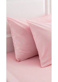 Resim Bonjardinhome Pembe Pamuklu İki Adet 50x70 Yastık Kılıfı Pembe Pembe 