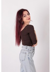 Resim Busem S0016663 Kadın Bluz Acı Kahverengi 